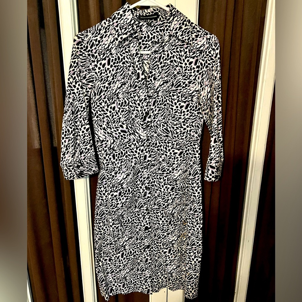 Express Size 0 Women’s Midsleeved Leopard Dress